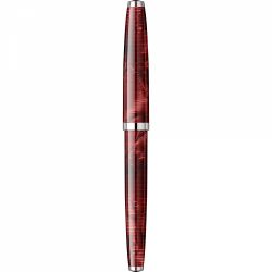 Stilou Flaro 61 C Latitude Fine Red - Chrome Trim - Steel Nib GP Degussa