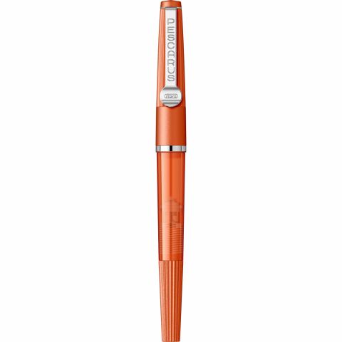 Stilou Flaro Pescarus Orange - Chrome Trim - Steel Nib Flaro 41 F
