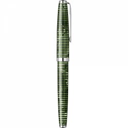 Stilou Flaro 61 C Latitude Large Green - Chrome Trim - Steel Nib GP Degussa